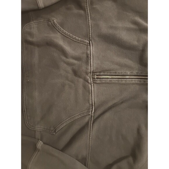 Under Armour Size LARGE Women’s 1/2 Zip Long Sleeve Hoodie Black W/Pouch Pocket - Picture 5 of 6